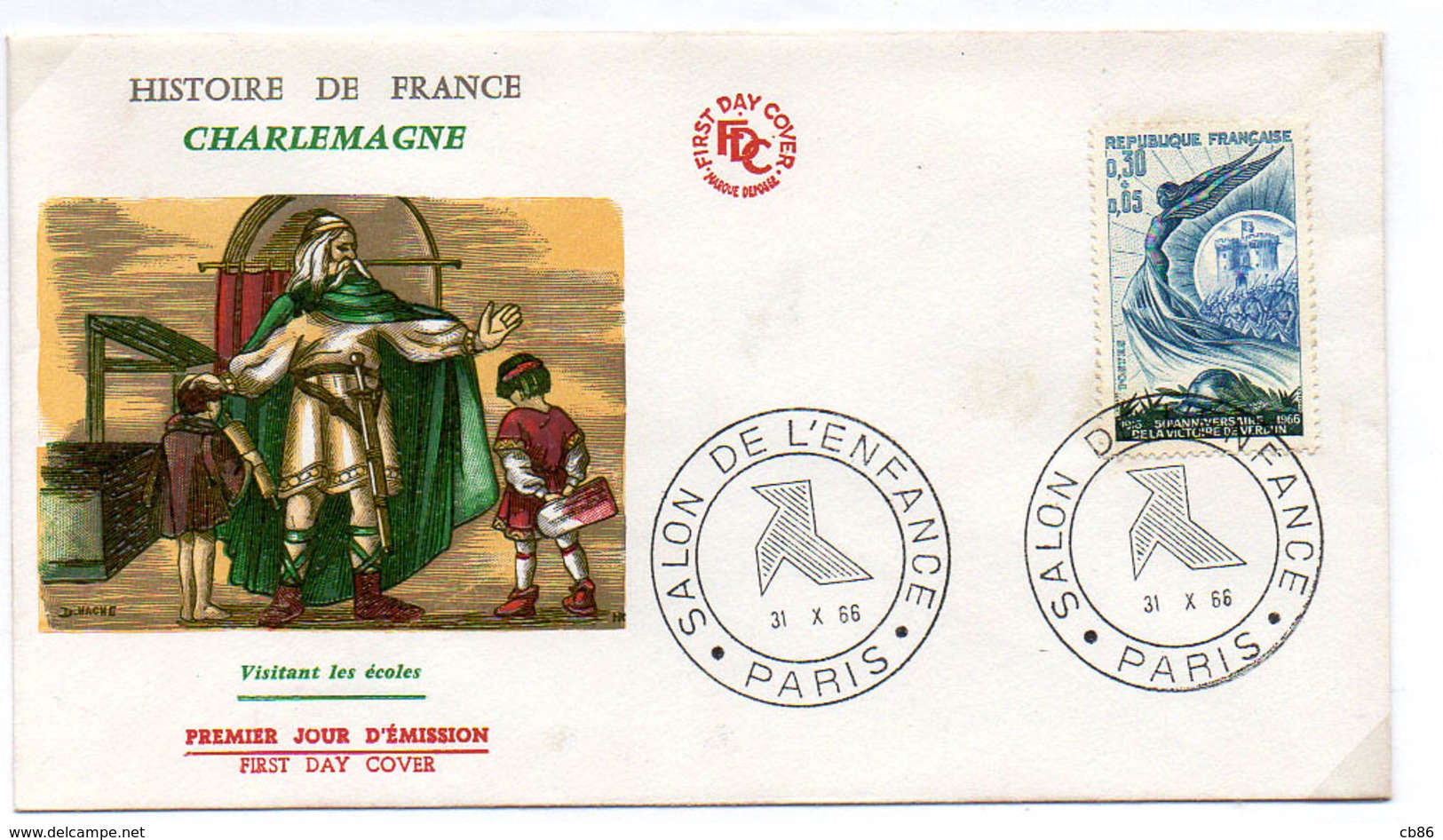 France N° 1484 Y. Et T. Paris Cachet Commémoratif Salon De L'enfance Du 31/10/1966 - 1961-....
