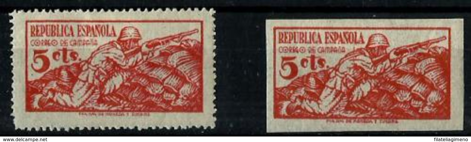 España NE-46/46s Charnela. Cat.49€ - Unused Stamps