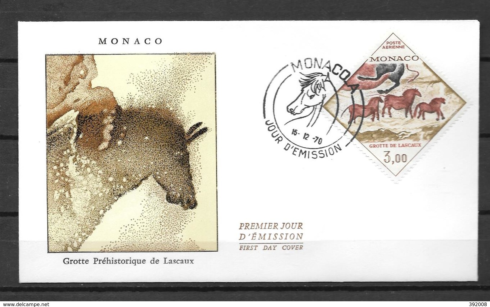 1970 - 95 - PA 98 - Grotte De Lascaux - FDC