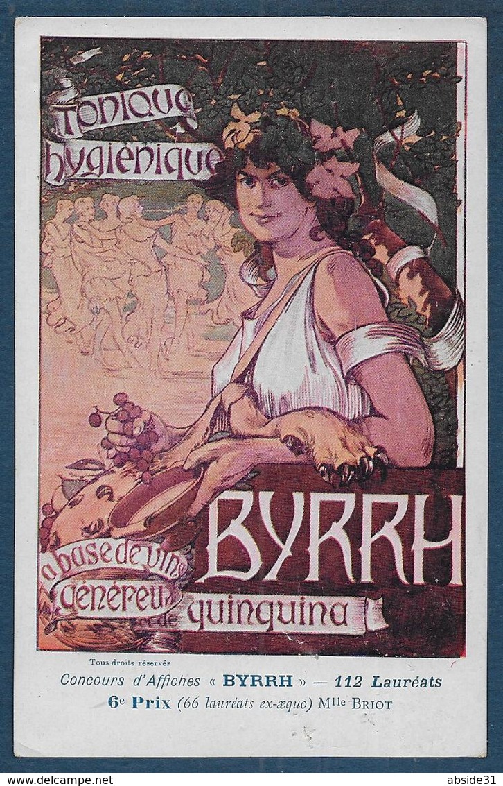 Concours  " BYRRH "  -  Mlle BRIOT - ( Carte Authentique Pas Repro ) - Altri & Non Classificati