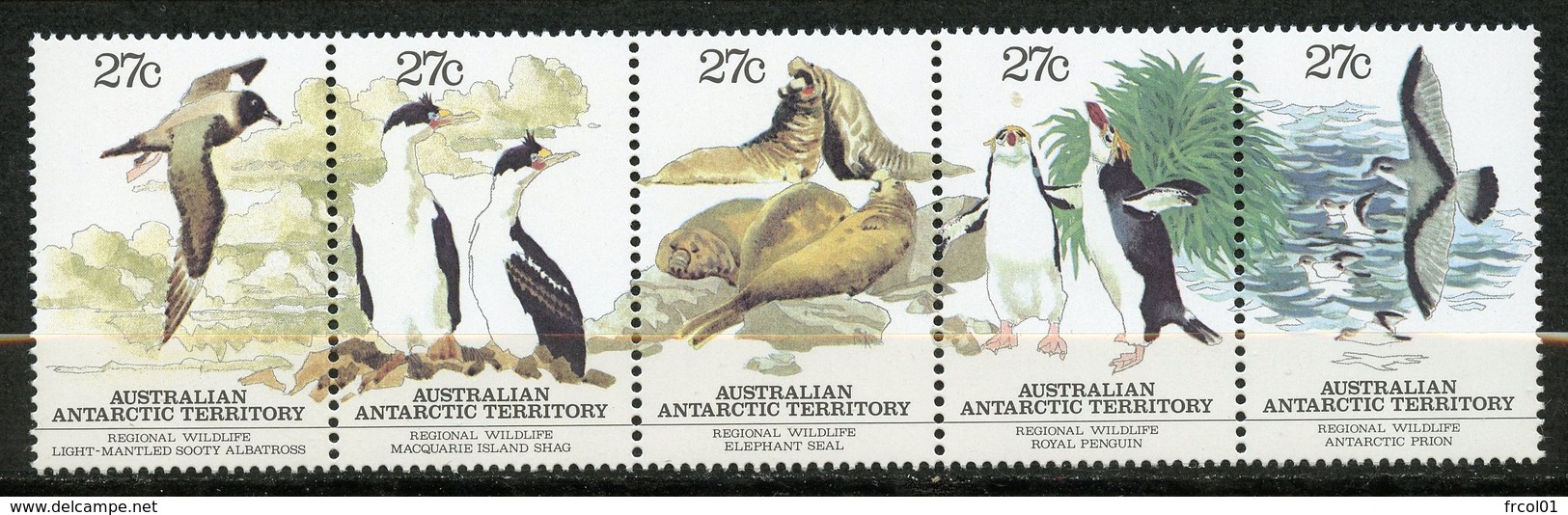 Territoire Antarctique Australien (AAT) , Yvert 55/59**, Scott L55a-e**, MNH - Ongebruikt