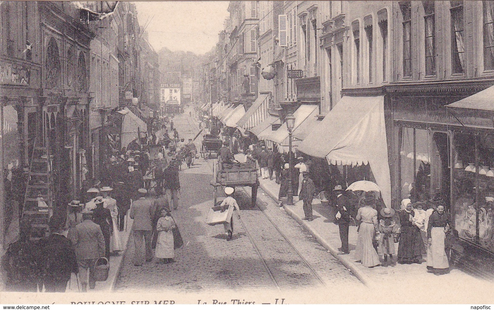 62-Boulogne-sur-Mer La Rue Thiers - Boulogne Sur Mer