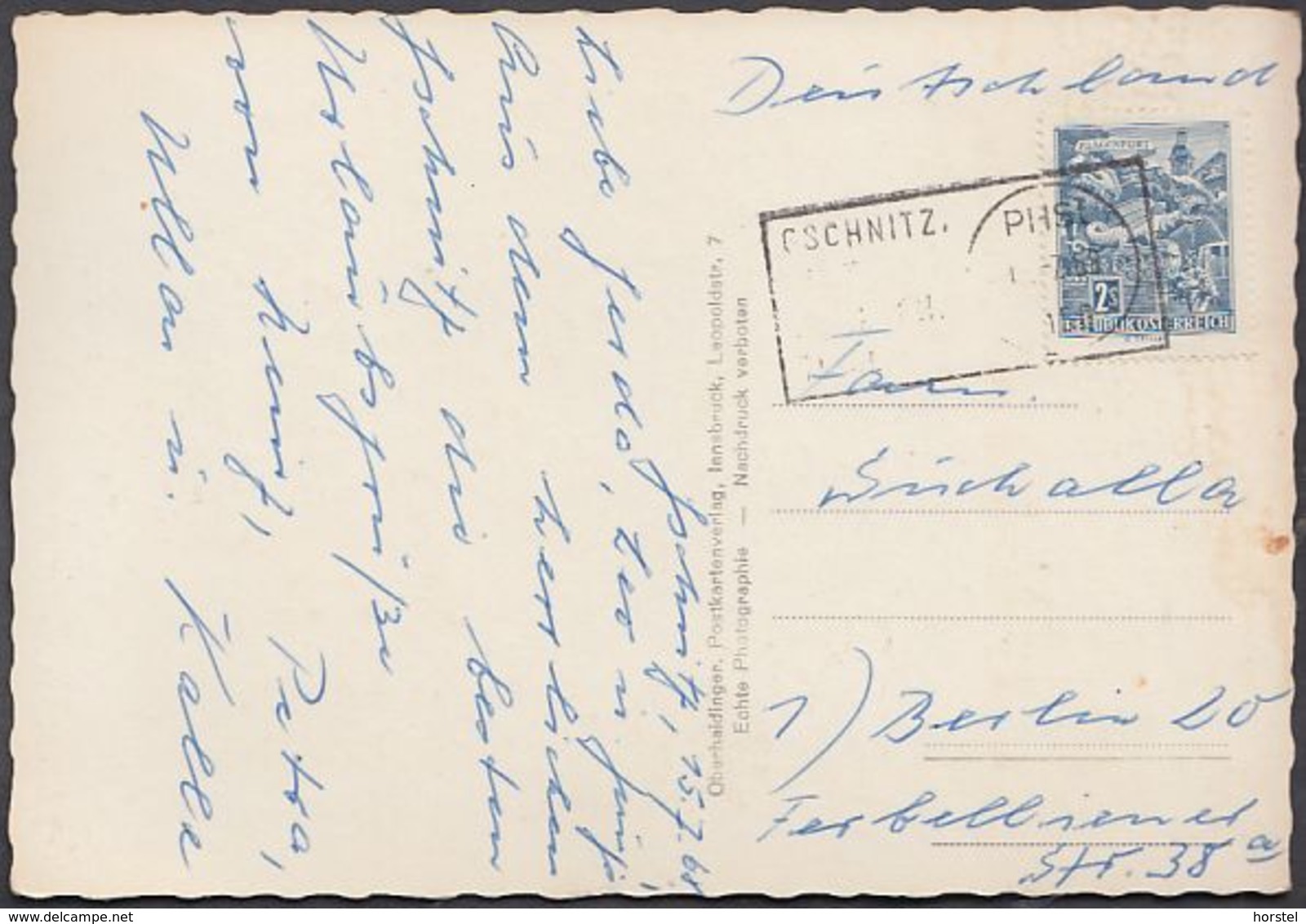 Austria - 6150 Gschnitz - Tirol (echte Photographie)- Nice Stamp - Steinach Am Brenner