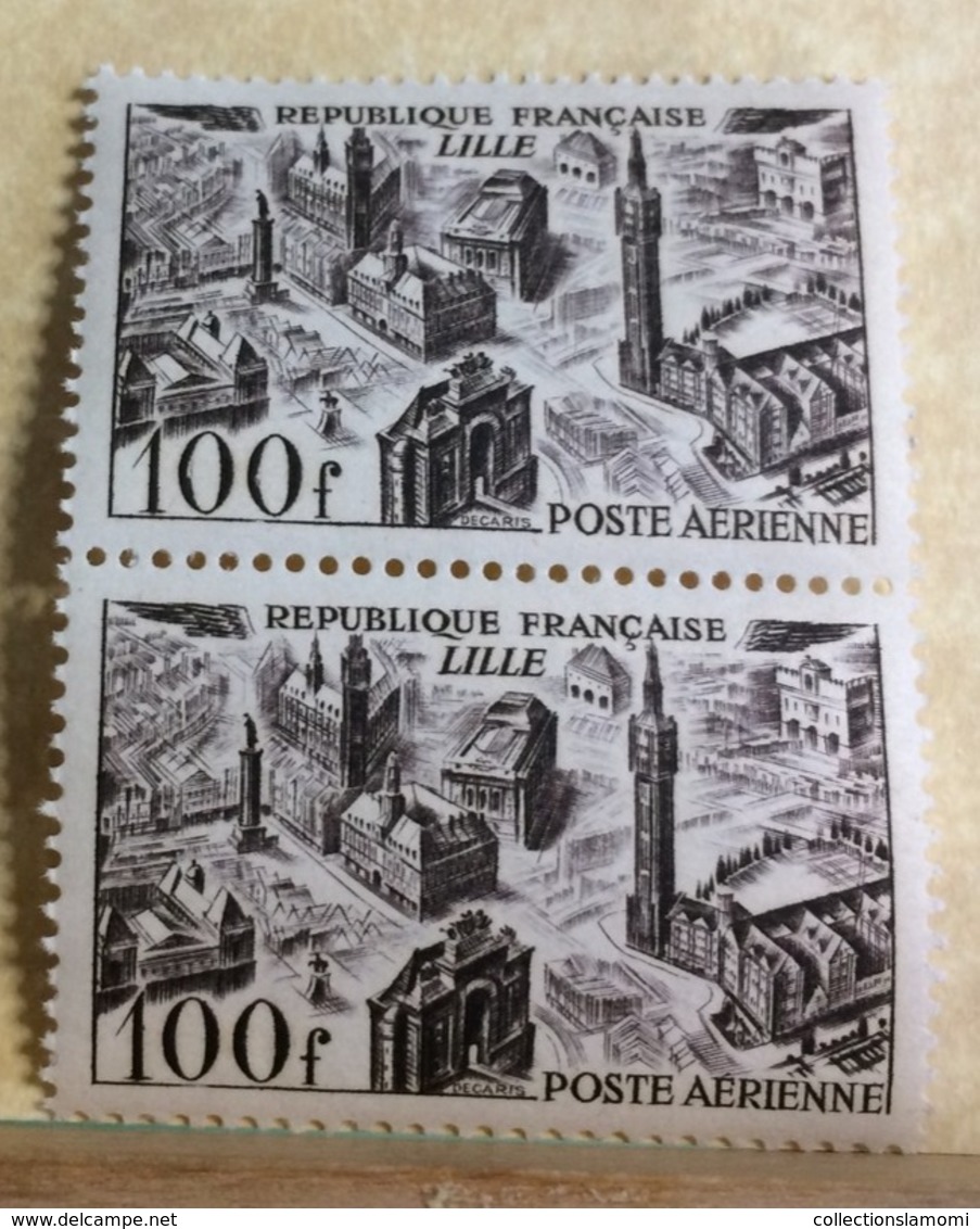 Poste Aérienne Lille - 1949( Neuf (Y&T N°24)(brun-violet) - Coté 3€ (Tous De Bonne Qualité Garantie) - 1927-1959 Nuovi