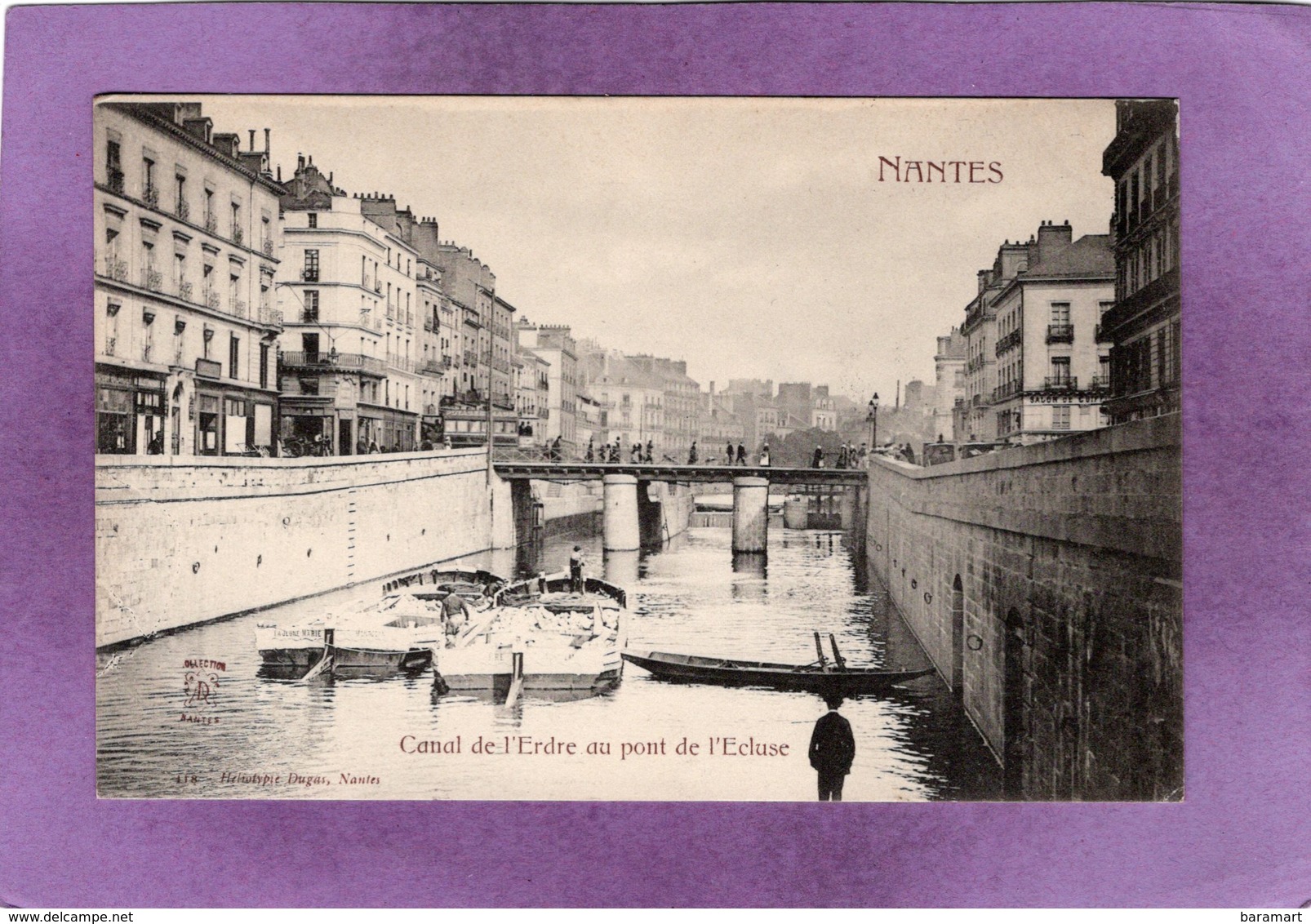 44 NANTES  Canal De L'Erdre Au Pont De L'Ecluse - Nantes