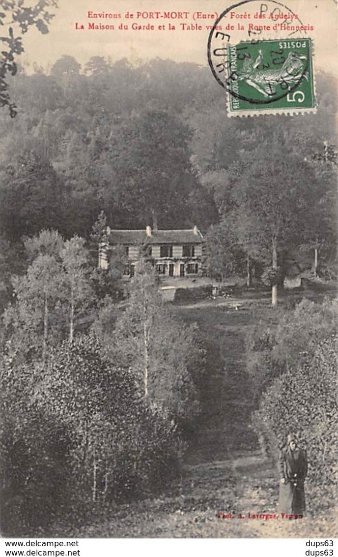 Environs De PORT MORT - Forêt Des Andelys - La Maison Du Garde Et La Table Vues De La Route D'Hennezis - Très Bon état - Altri & Non Classificati