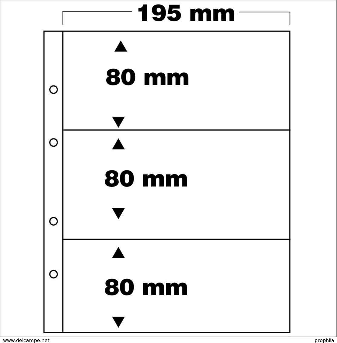 SAFE 7399 PA 5erPack Ergänzungsblätter 3-teilig Fachformat 80x195 Mm - Zubehör