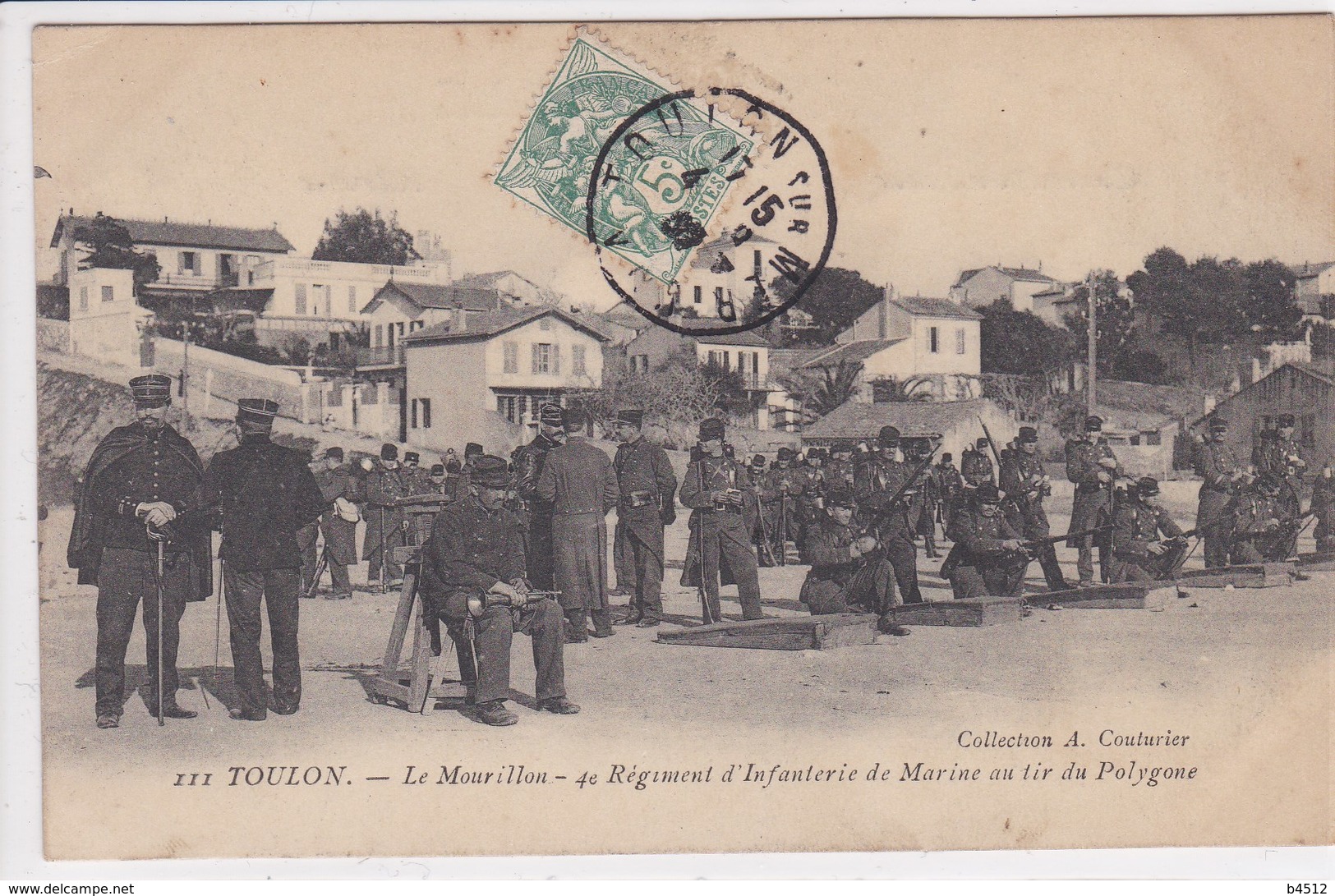 83 TOULON Le Mourillon 4e Régiment D'infanterie De Marine Au Tir Du Polygone - Toulon