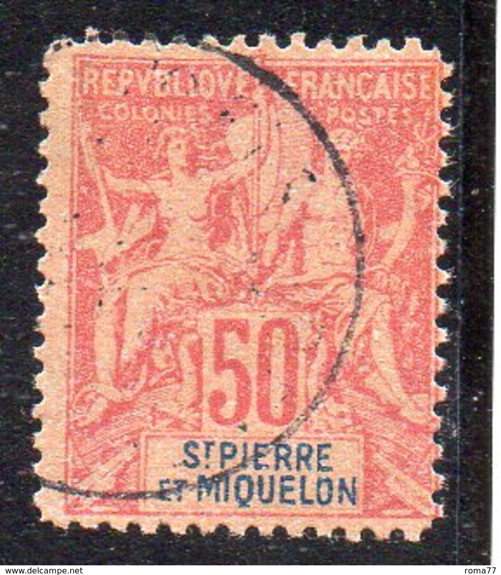 APR340 - ST PIERRE MIQUELON 1892 , Yvert N. 69  Usato   (2380A) - Usati
