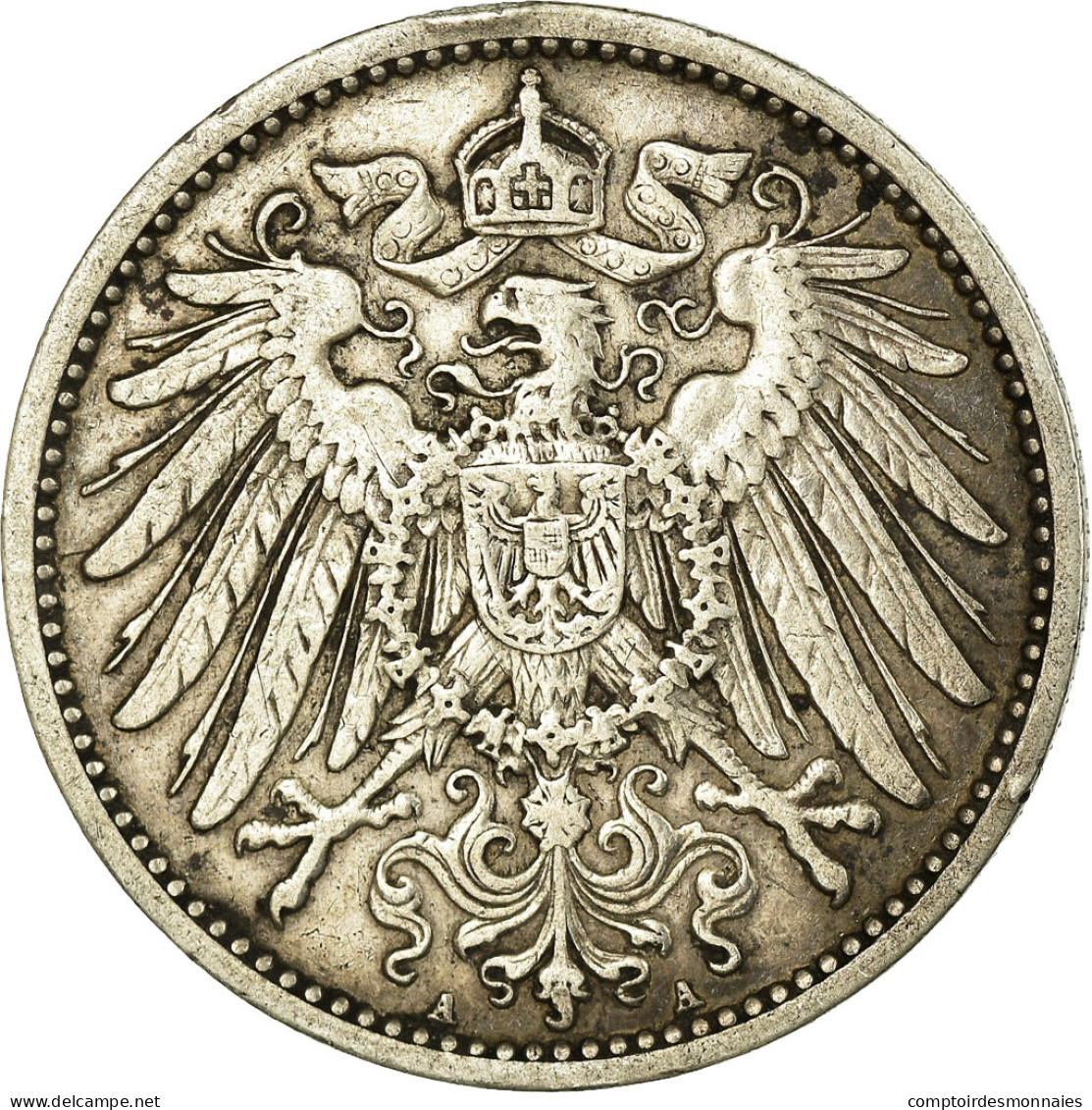 Monnaie, GERMANY - EMPIRE, Wilhelm II, Mark, 1909, Berlin, TTB, Argent, KM:14 - 1 Mark