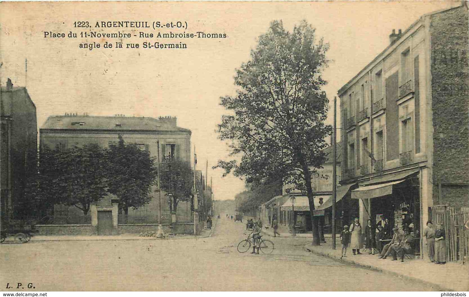 VAL D'OISE  ARGENTEUIL  Place Du 11 Novembre Rue Ambroise Thomas Et Angle De La Rue De Saint Germain - Argenteuil