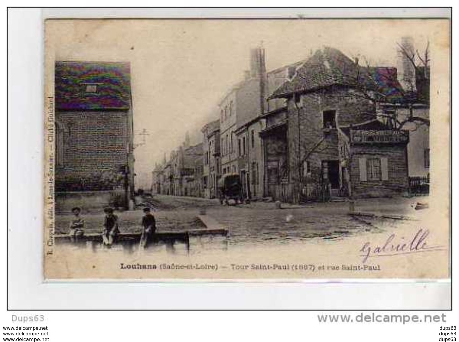 LOUHANS - Tour Saint Paul Et Rue Saint Paul - Très Bon état - Louhans