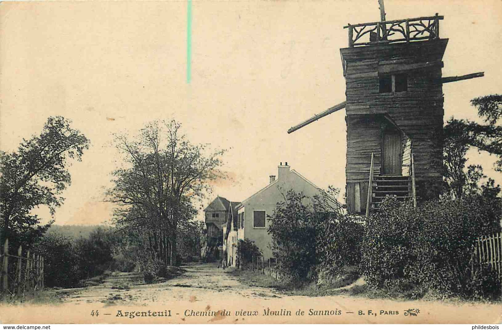 VAL D'OISE  ARGENTEUIL  Chemin Du Vieux Moulin De Sannois - Sannois