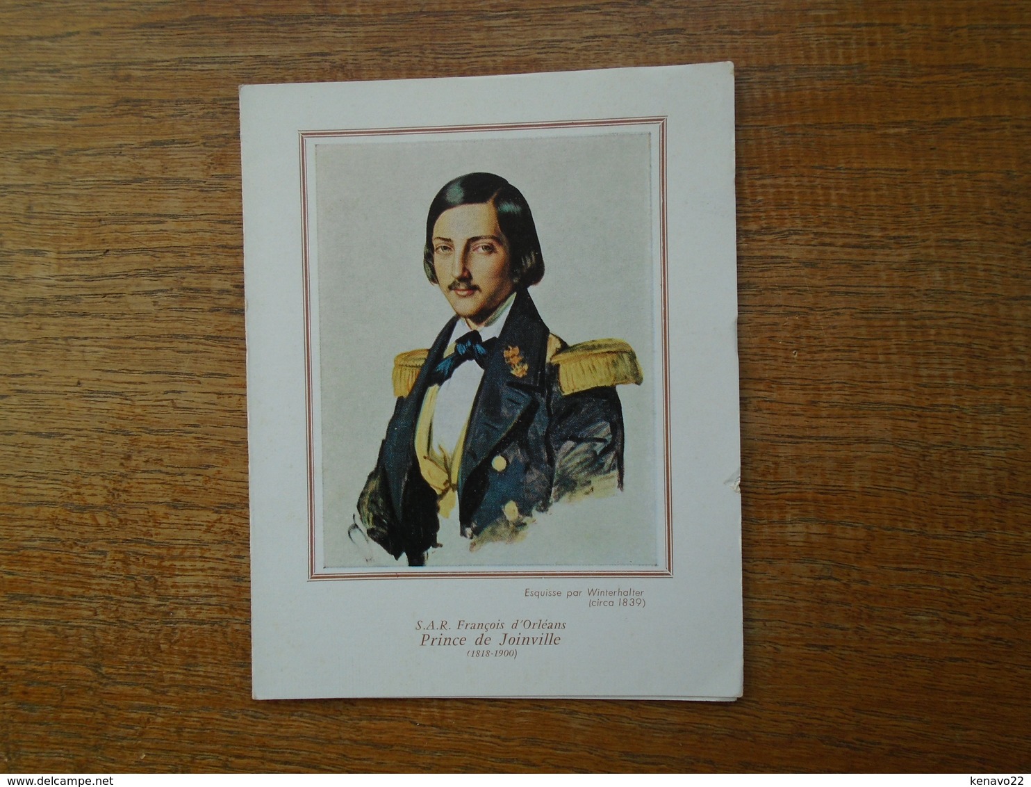 Carte De Voeux Des Amis Des Musées De La Marine "" S.a.r. François D'orléans , Prince De Joinville ( 1818 - 1900 ) "" - Autres & Non Classés