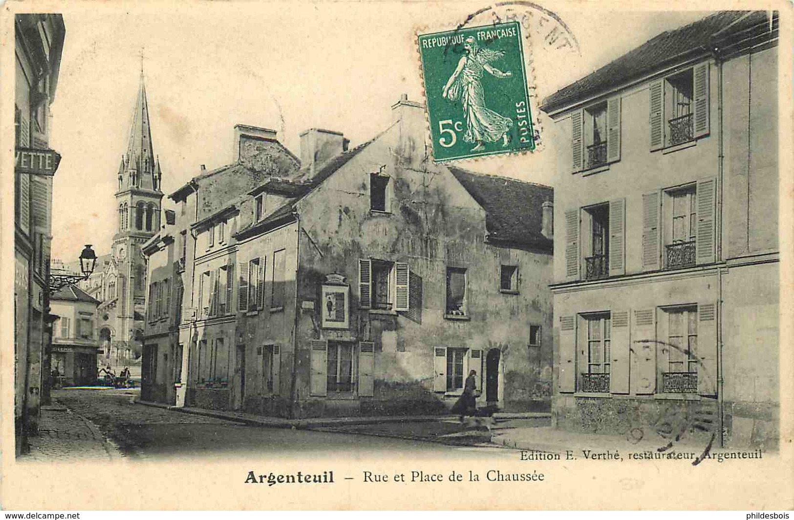 VAL D'OISE  ARGENTEUIL  Rue Et Place De La Chaussée - Argenteuil