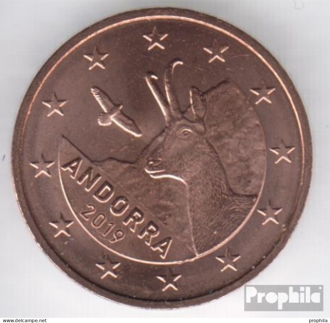 Andorra AND 2 2019 Stgl./unzirkuliert Stgl./unzirkuliert 2019 2 Cent Kursmünze - Andorra