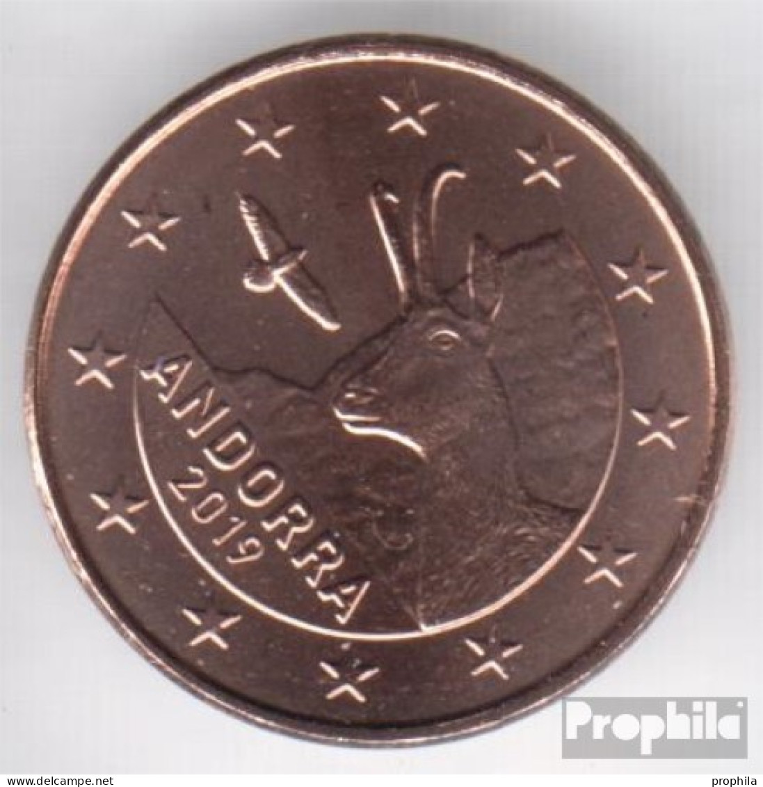 Andorra AND 1 2019 Stgl./unzirkuliert Stgl./unzirkuliert 2019 1 Cent Kursmünze - Andorra