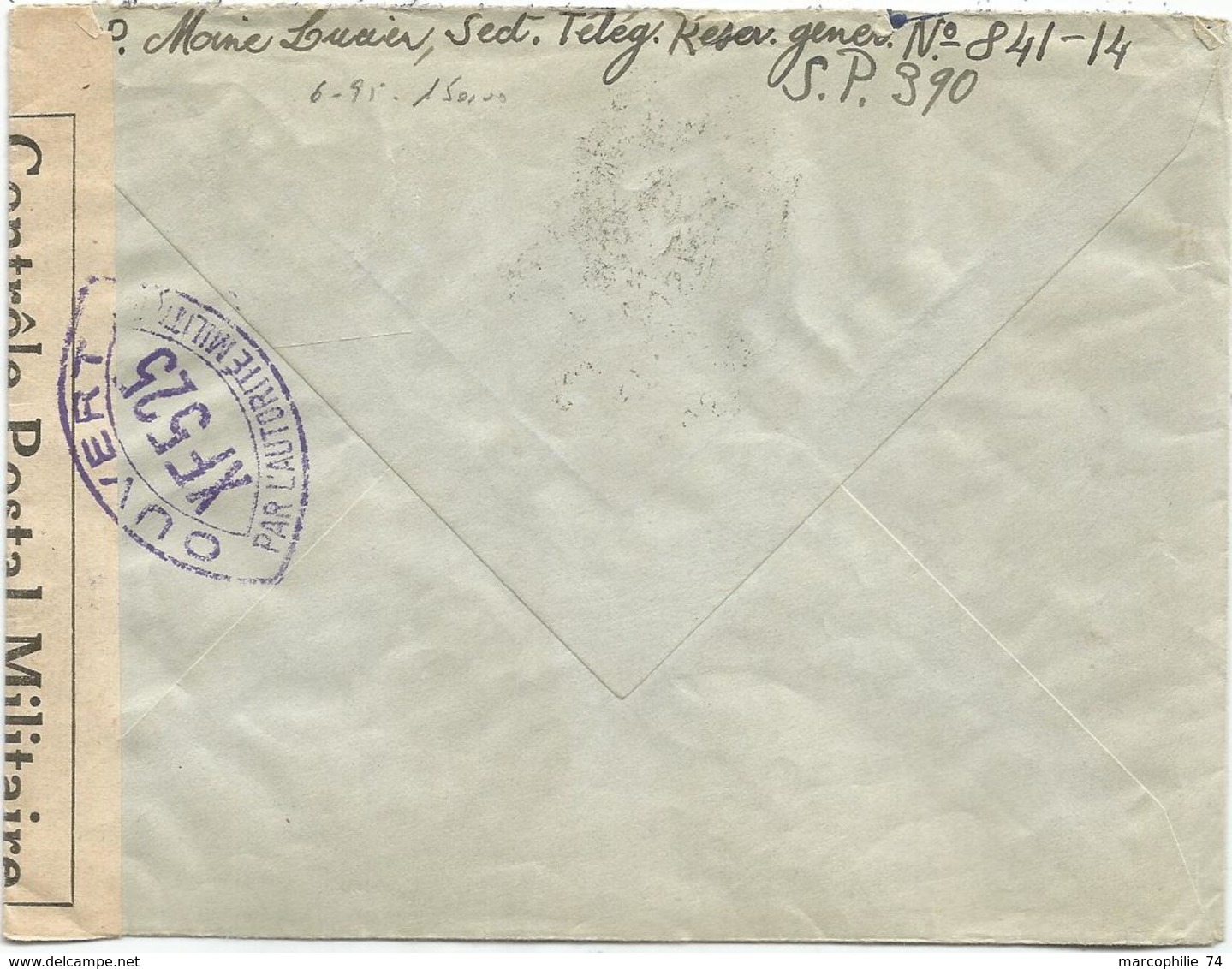 CERES 2FR50 VERT LETTRE POSTE AUX ARMEES 2.5.1940 POUR SUISSE CENSURE OUVERT XF 525 AUTORITE MILITAIRE - Guerra Del 1939-45