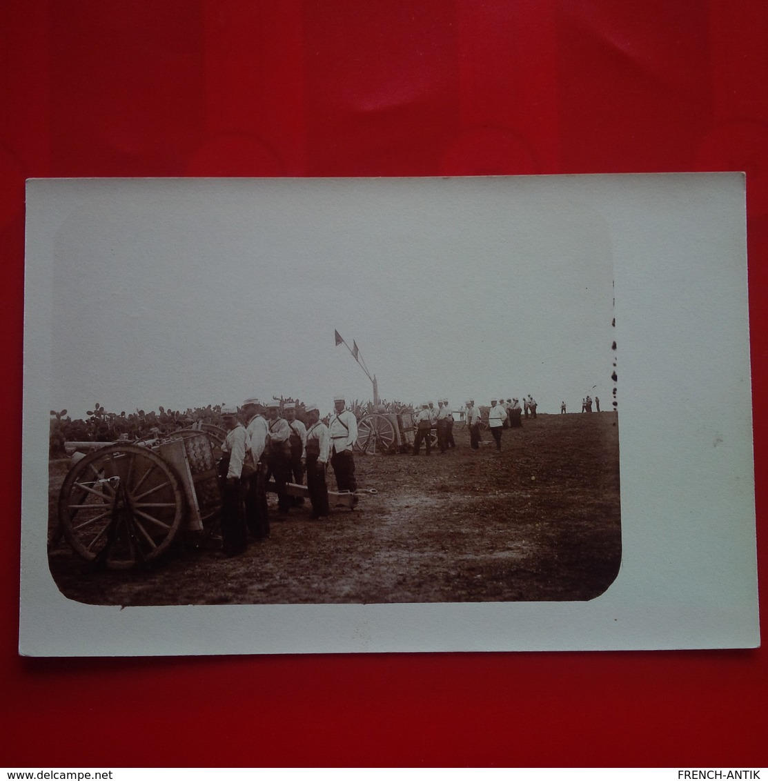 CARTE PHOTO MILITAIRE ARTILLERIE AFRIQUE - Zonder Classificatie