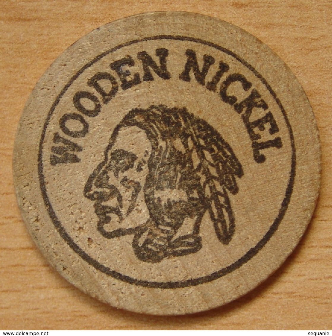 USA Bonanza Sirloin Pits  Wooden Nickel - Firma's