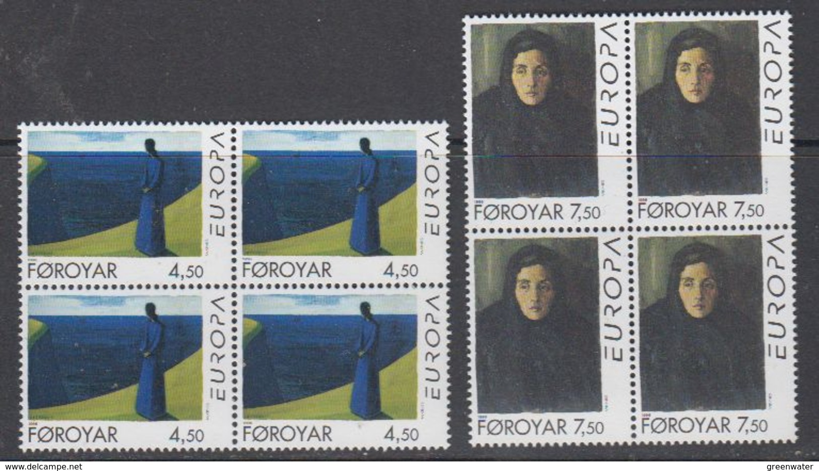 Europa Cept 1996 Faroe Islands 2v Bl Of 4 ** Mnh (46021B) Promotion - 1996