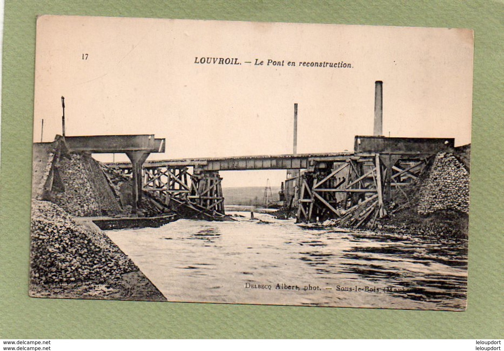 LOUVROIL    LE PONT EN RECONSTRUCTION - Louvroil