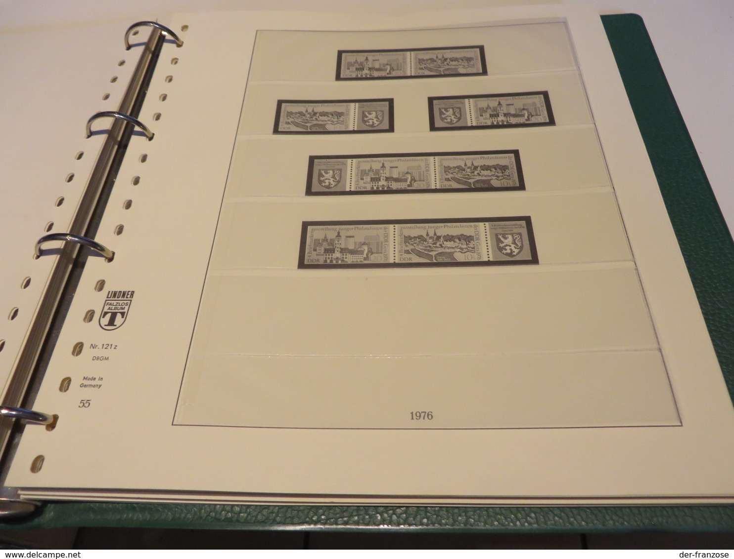 DEUTSCHLAND - D D R   1971/72 bis1980  ZUSAMMENDRUCKE  LINDNER - T - VORDRUCKSEITEN  im  BINDER ohne Marken