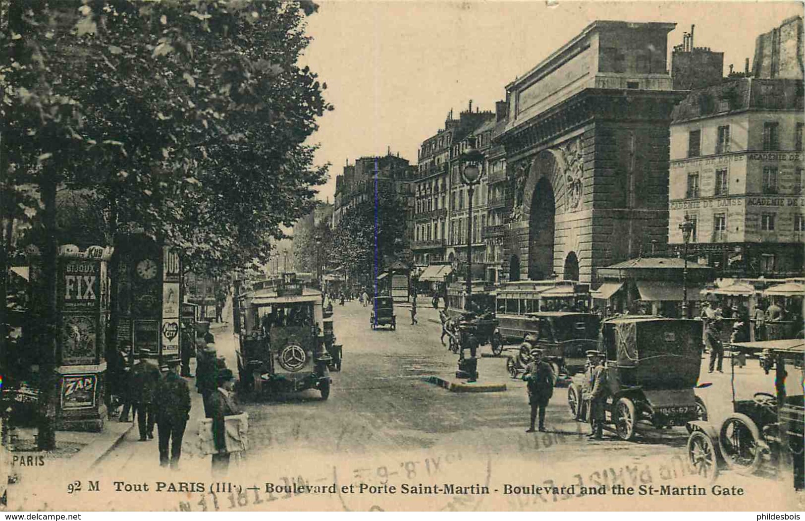 PARIS 3eme Arrondissement  TOUT PARIS  Boulevard Et Porte Saint Martin - Arrondissement: 03