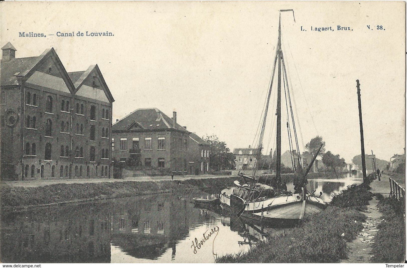 Mechelen - Malines - Canal De Louvain (binnenscheepvaart - Navigation Intérieure) 1907 - Malines