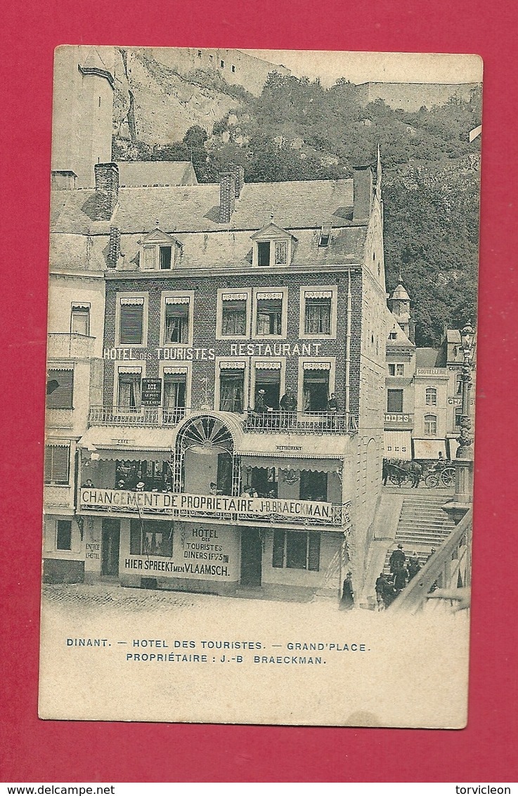 C.P. Dinant =  Grand'Place   :  Hôtel  Des  TOURISTES - Dinant