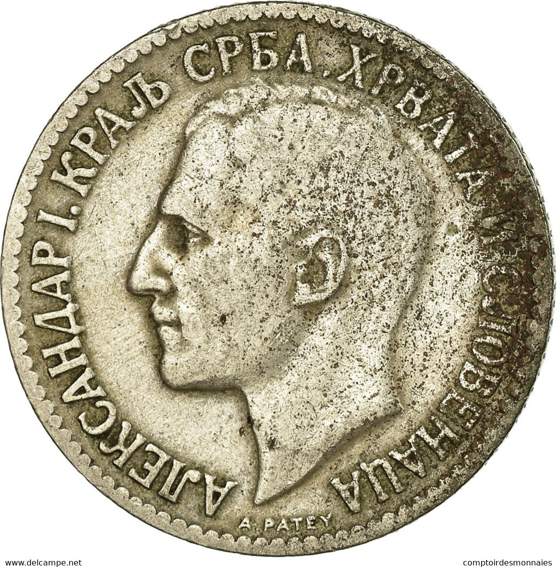 Monnaie, Yougoslavie, Alexander I, Dinar, 1925, Poissy, TB, Nickel-Bronze, KM:5 - Yougoslavie