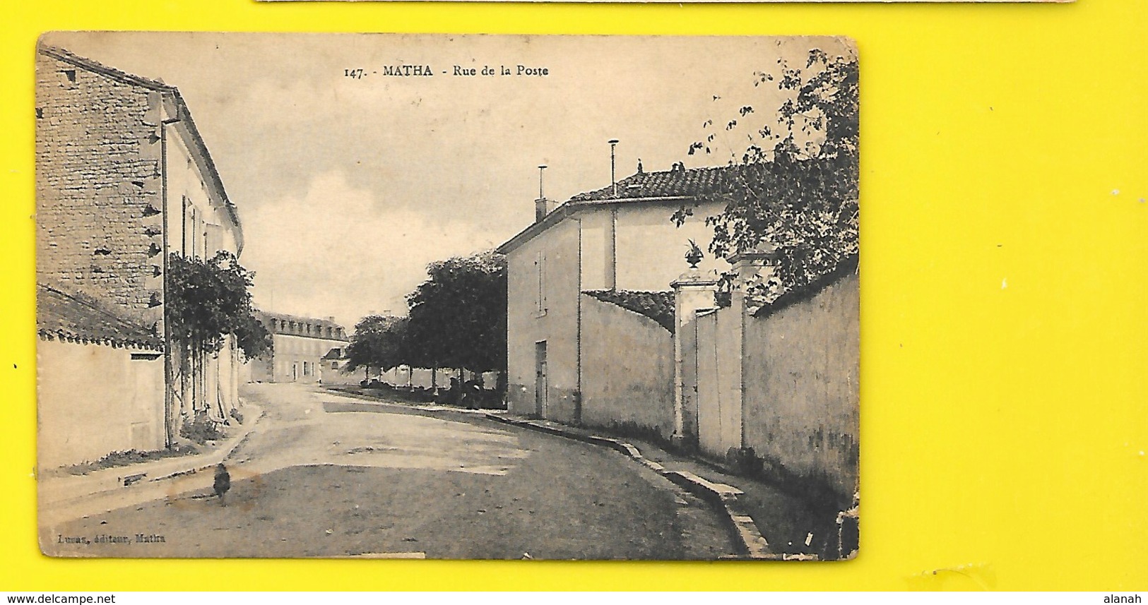 MATHA Rue De La Poste (Lucas) Charente Maritime (17) - Matha