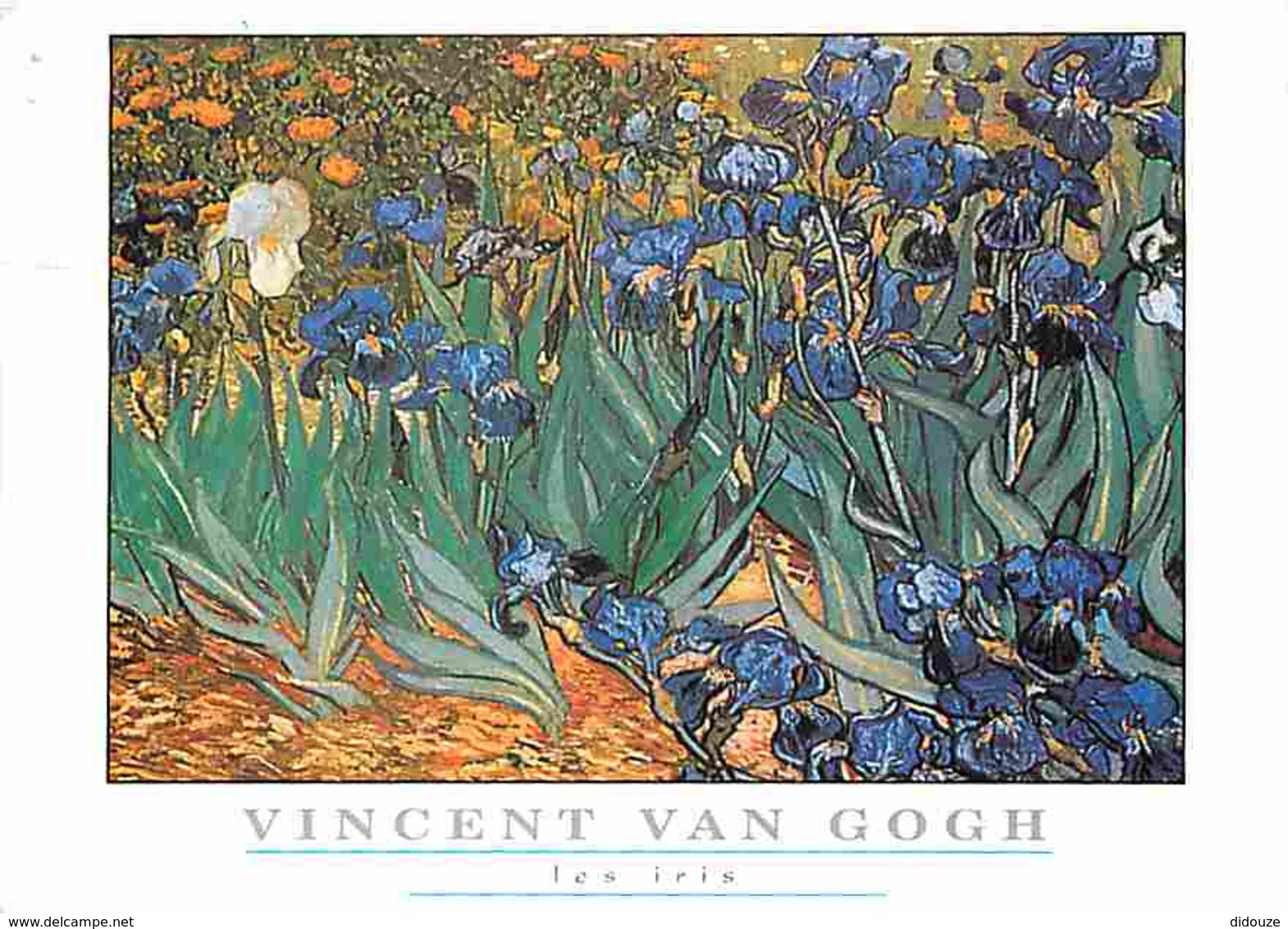 Art - Peinture - Vincent Van Gogh - Les Iris - Voir Scans Recto-Verso - Peintures & Tableaux