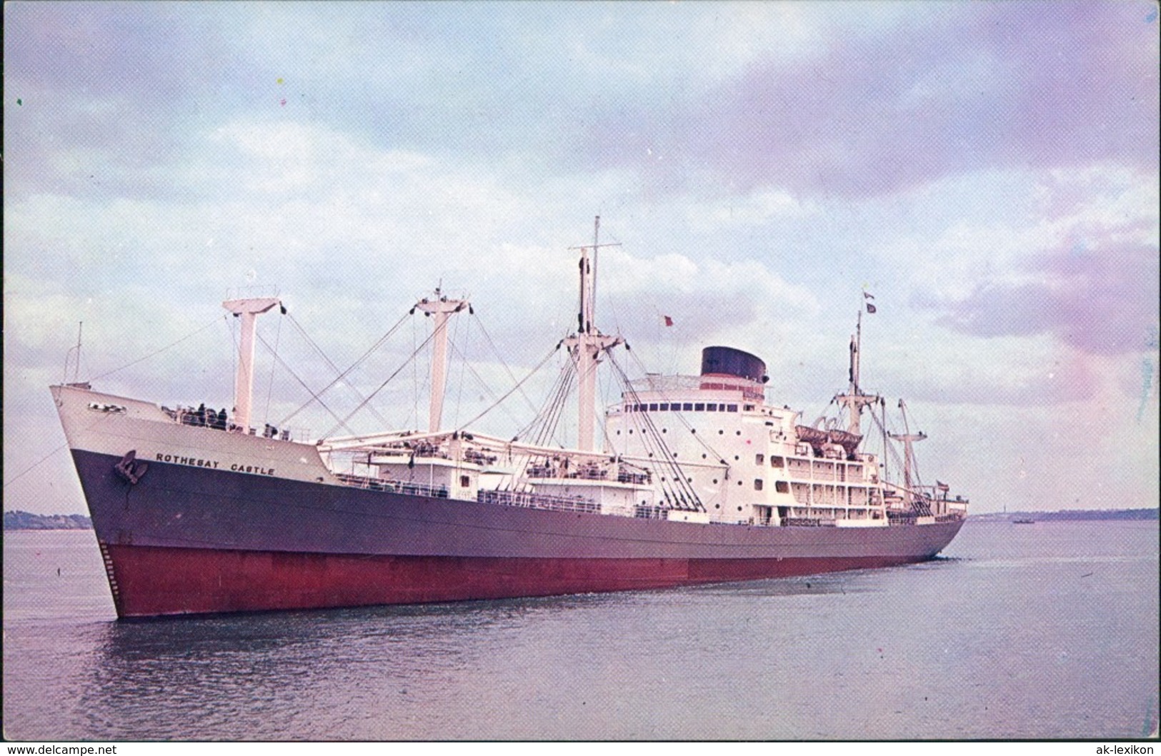 Ansichtskarte  Schiff Ship RMS ROTHESAY CASTLE RW Union Castle Line 1960 - Altri & Non Classificati