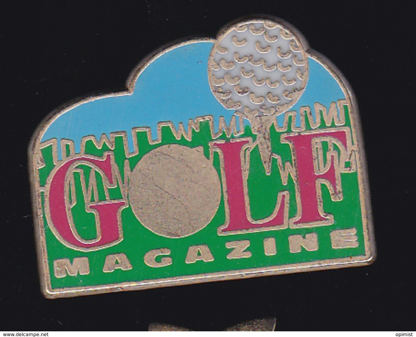 61175 - Pin's-.golf Magazine.presse.journal.magazine.signé Coinderoux Corner.... - Golf