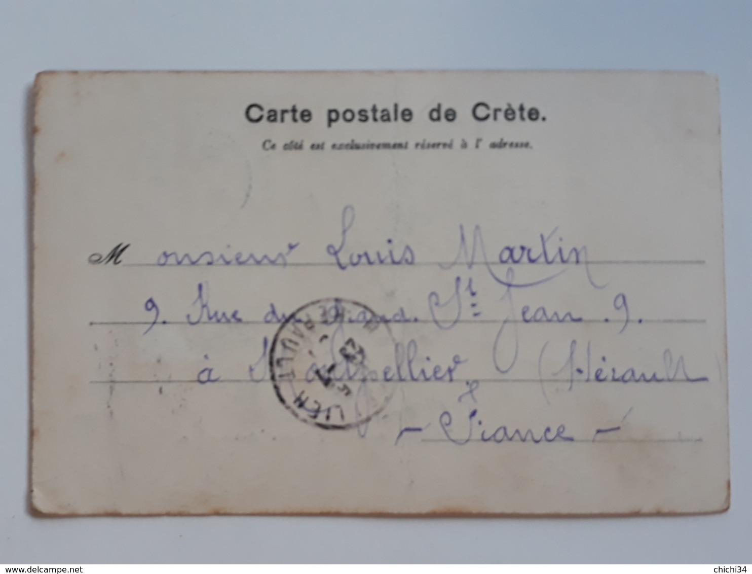 @@ CPA CRETE   " BOURG DE VAMOS APOCORONAS " 1907 DOS NON DIVISE - Autres & Non Classés