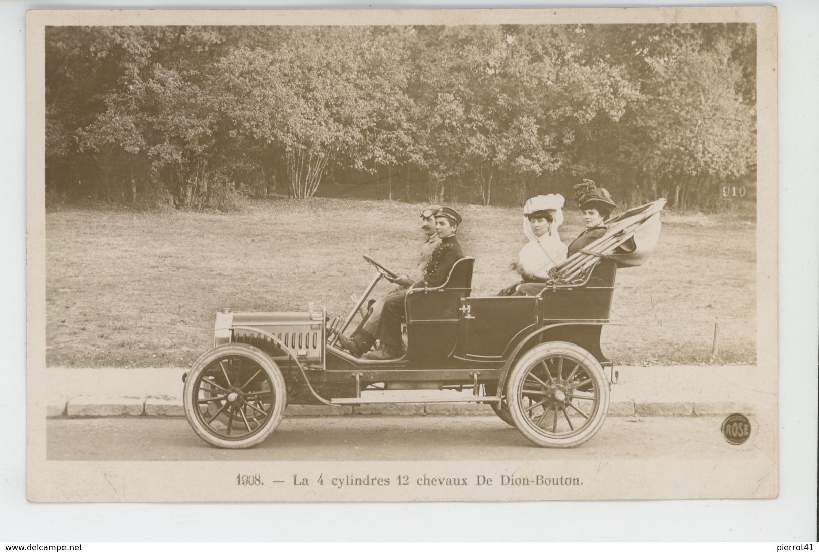 AUTOMOBILES - La 4 Cylindres 12 Chevaux DE DION BOUTON - Voitures De Tourisme