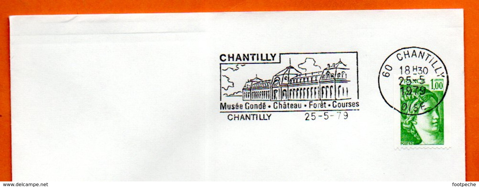 60 CHANTILLY   MUSEE CONDE  1979 Lettre Entière N° OP 84 - Sellados Mecánicos (Publicitario)