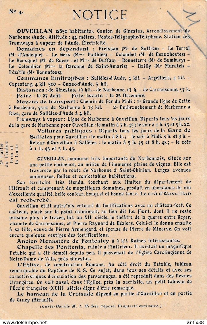 J21 - 11 - OUVEILLAN - Aude - Boulevard Carnot - Autres & Non Classés