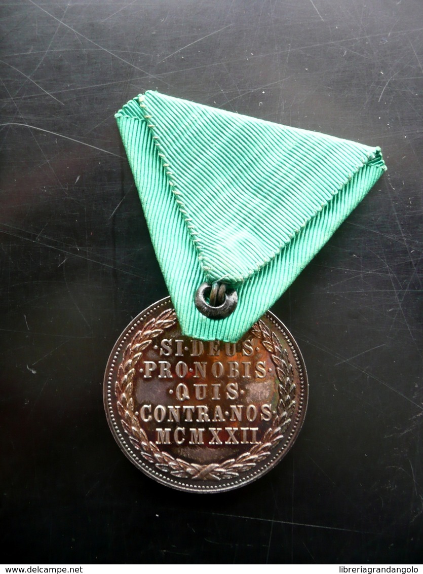 Medaglia Argento Di Merito Decorazione Ungheria A Hazaert 1922 Croce Patriarcale - Non Classificati