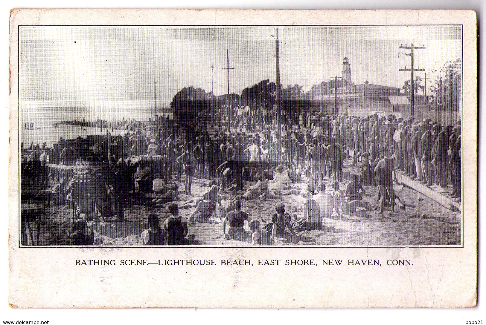 6579 - New-Haven ( Connecticut ) Etats-Unis - Bathing Scène ( Lighthouse Beach East Shore )  - - New Haven