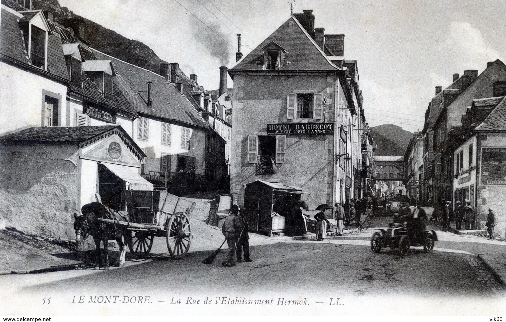 63  LE MONT DORE  RUE DE L'ETABLISSEMENT HERMOK - Le Mont Dore