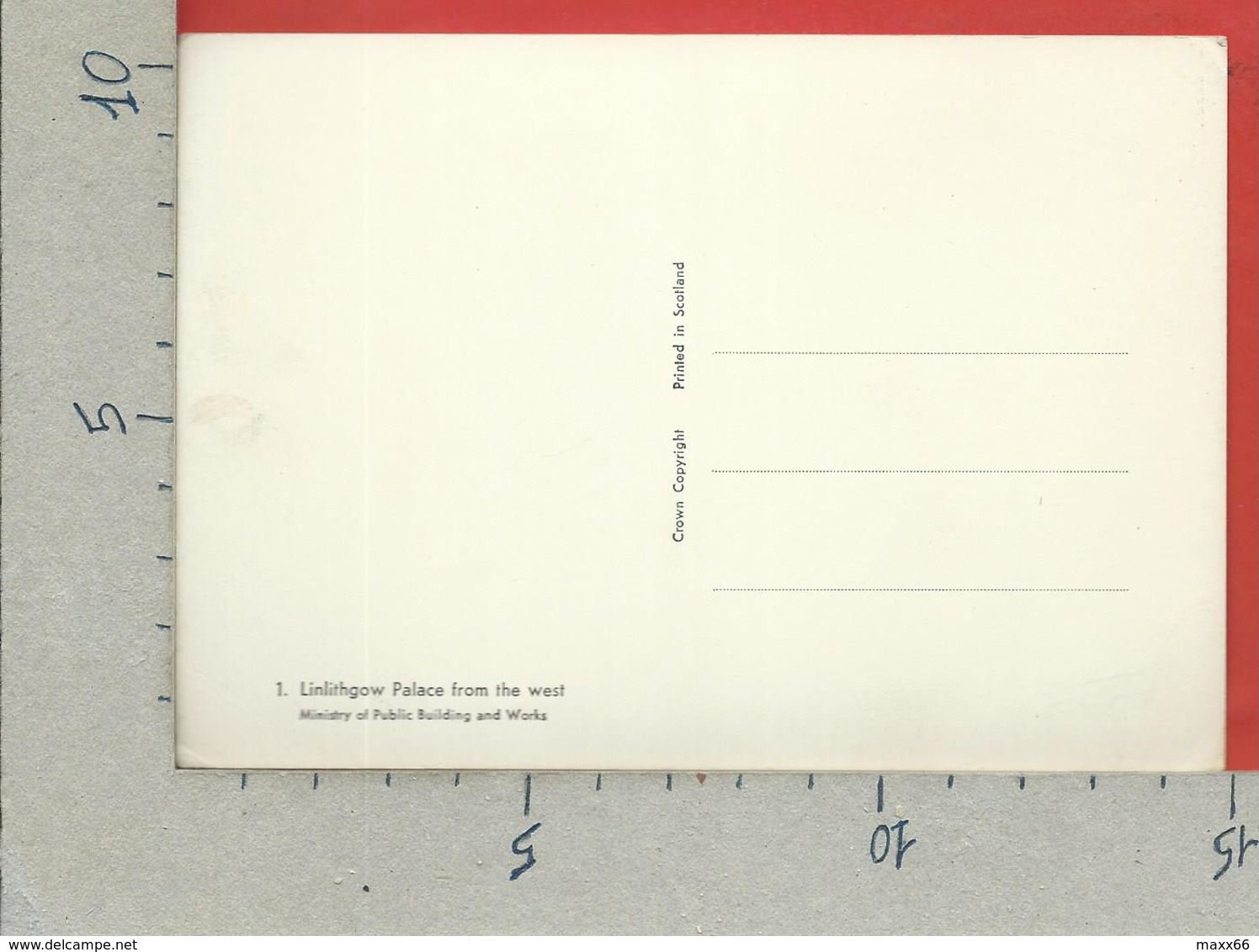 CARTOLINA NV REGNO UNITO - LINLITHGOW - Palace From The West - 10 X 15 - West Lothian