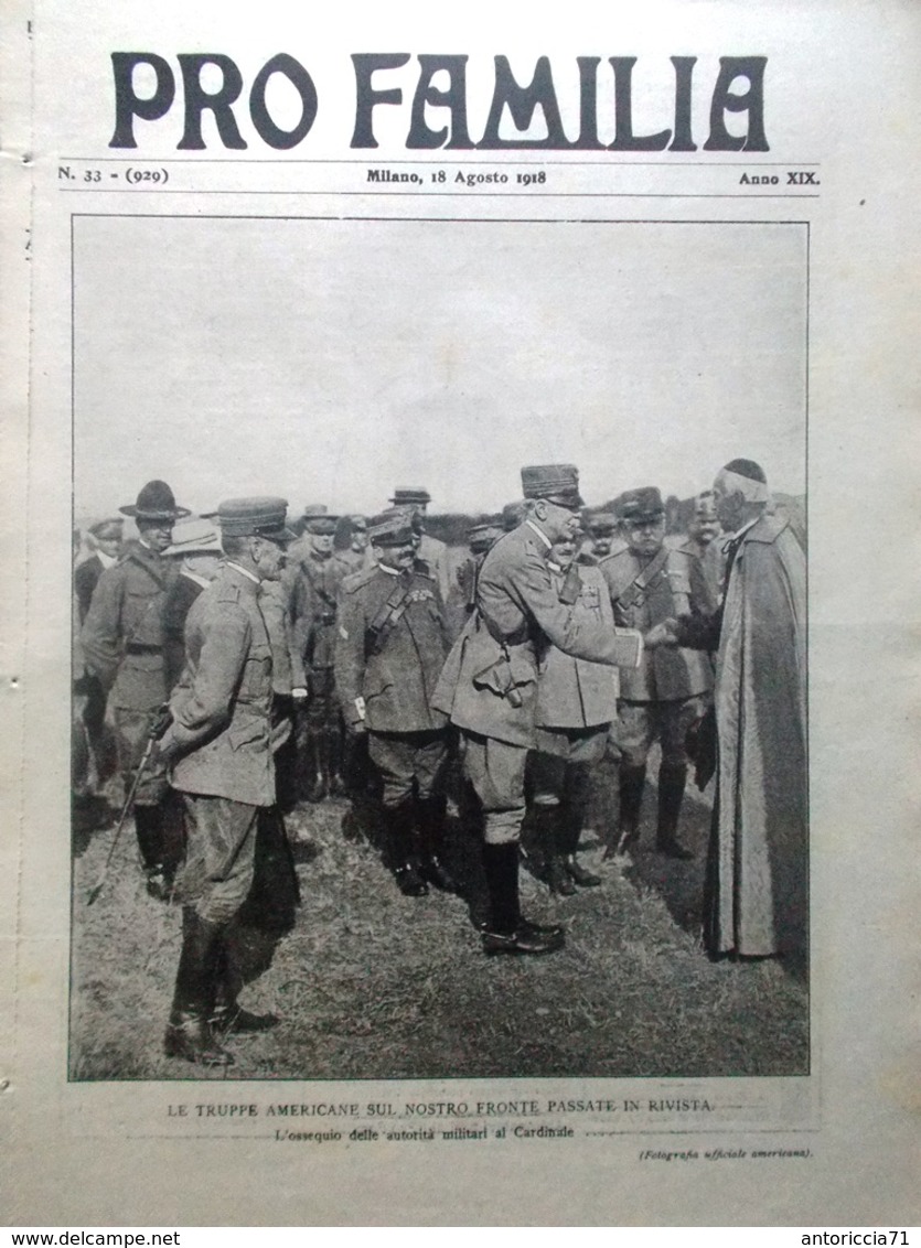 Pro Familia Del 18 Agosto 1918 WW1 Foch Padre Manni Eroico Belgio Vagabondaggio - Guerre 1914-18