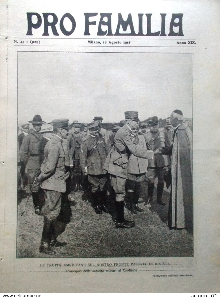 Pro Familia Del 18 Agosto 1918 WW1 Foch Padre Manni Eroico Belgio Vagabondaggio - Guerra 1914-18