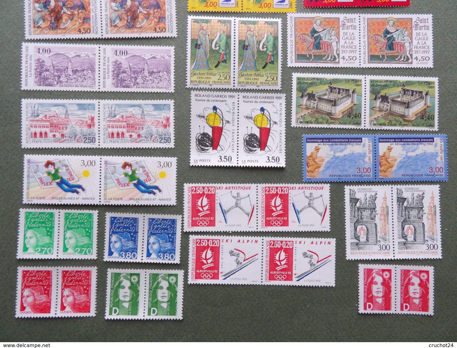 1991 / 1997 Timbres Neufs Et Blocs Parfait Etat Valeur Faciale FRS 200,00 Timbres Mois Sans Charniere - Neufs