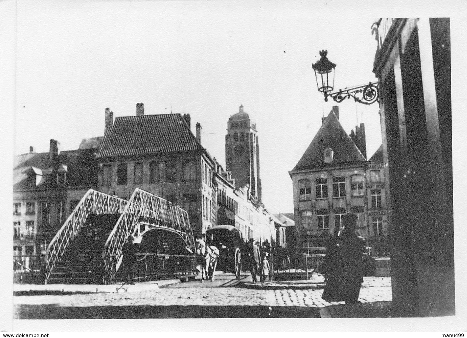 Tournai - Carte Photo Jules Messiaen - Le Pont à Pont En 1902 - Tournai