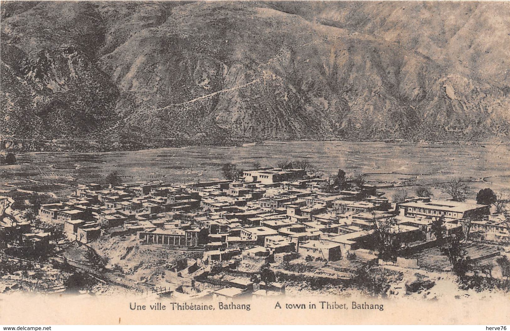 ASIE - BATHANG - Une Ville Thibétaine - Vue Générale - Tibet