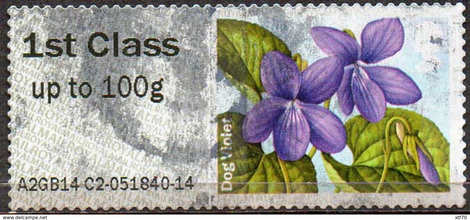 GREAT BRITAIN 2014 Post & Go: Spring Blooms. Dog Violet - Post & Go Stamps