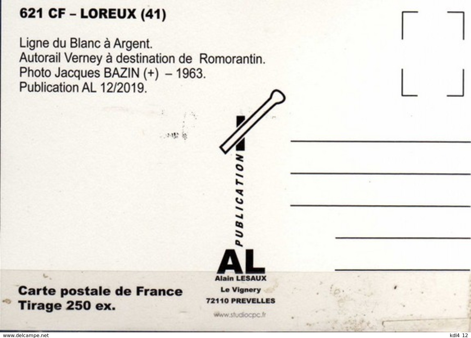 AL 621 - Autorail Verney - LOREUX - Loir Et Cher - BA - Trains